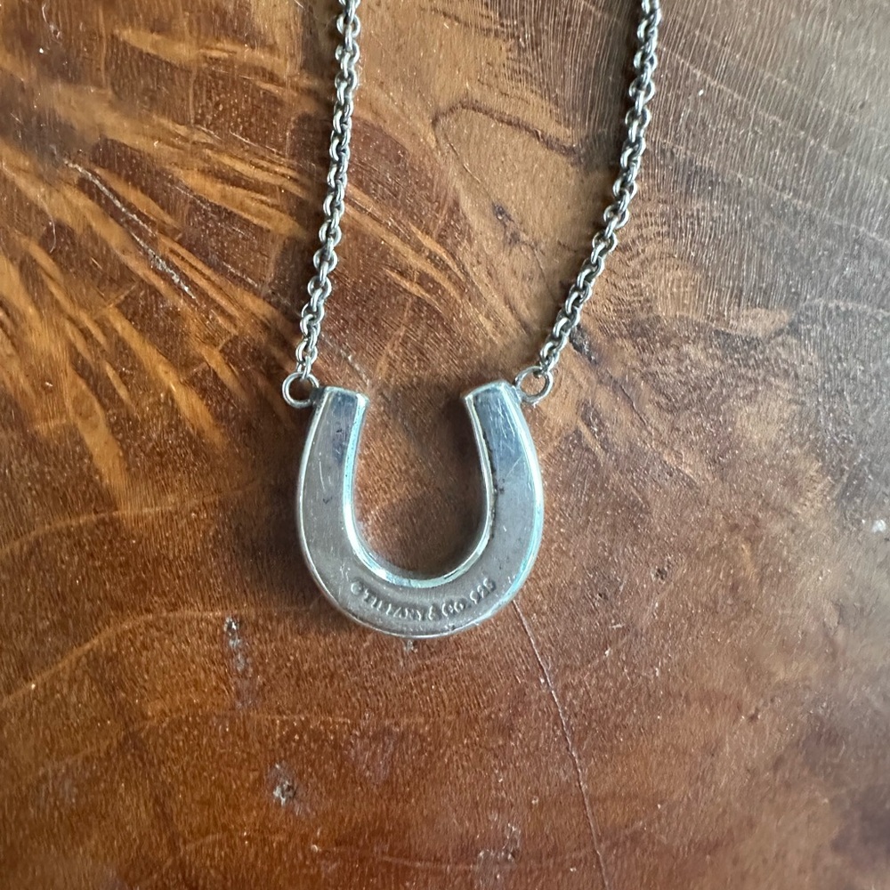 Tiffany & Co. Silver Horseshoe Necklace - Picture 2 of 6